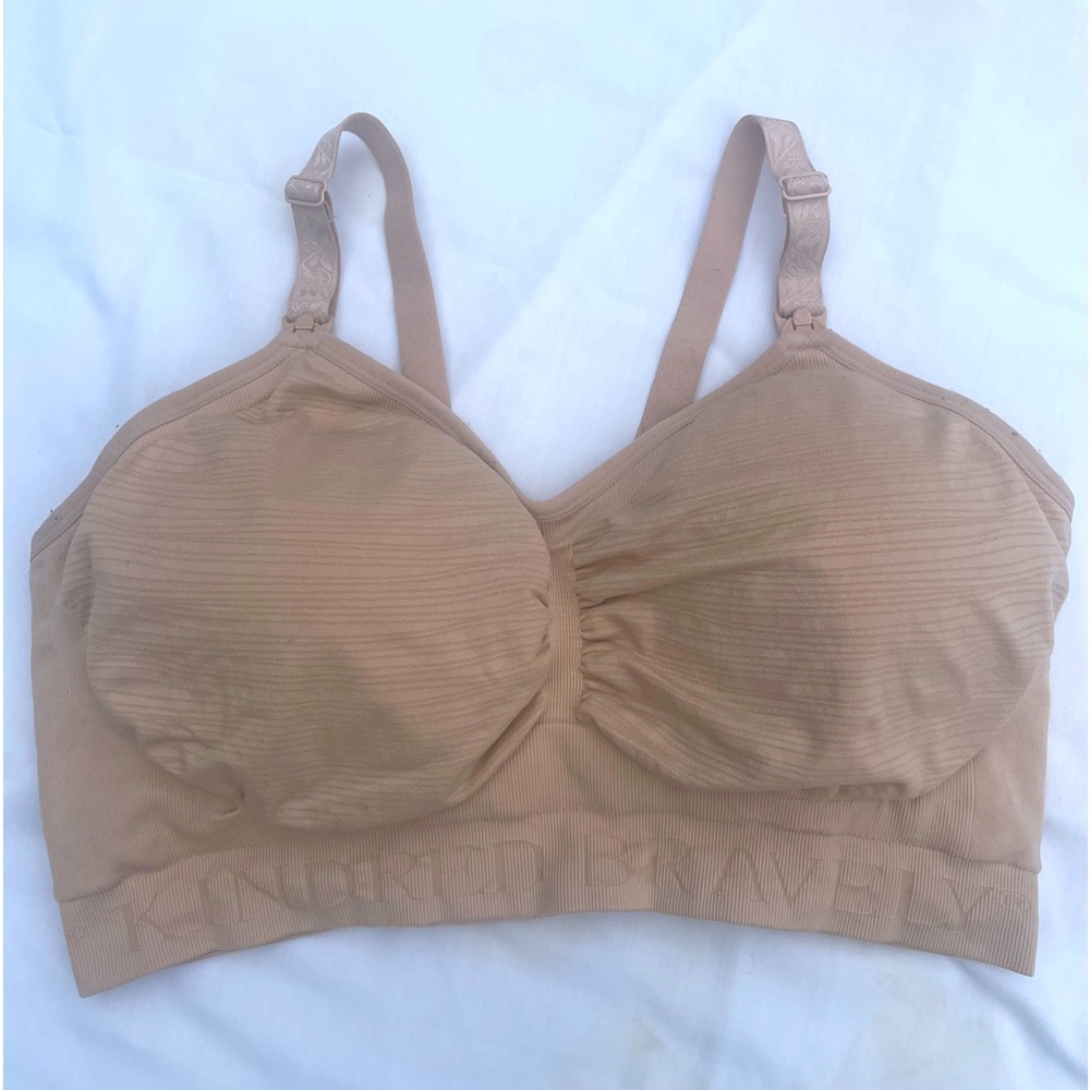 Kindred Bravely Sublime Handsfree Nursing and Pumping Bra in Beige